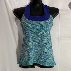 Lululemon Athletica Blue and Green Tank Top